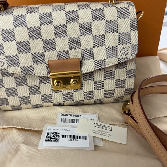 Louis Vuitton Croisette in Damier Azur - Picture 3 of 11